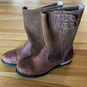 Sorel brown leather boots